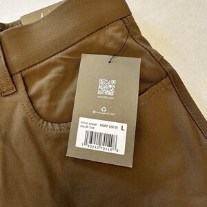 Apana Mens Standard Fit Performance Pants Brown Cub MA4487 Size Large NWT